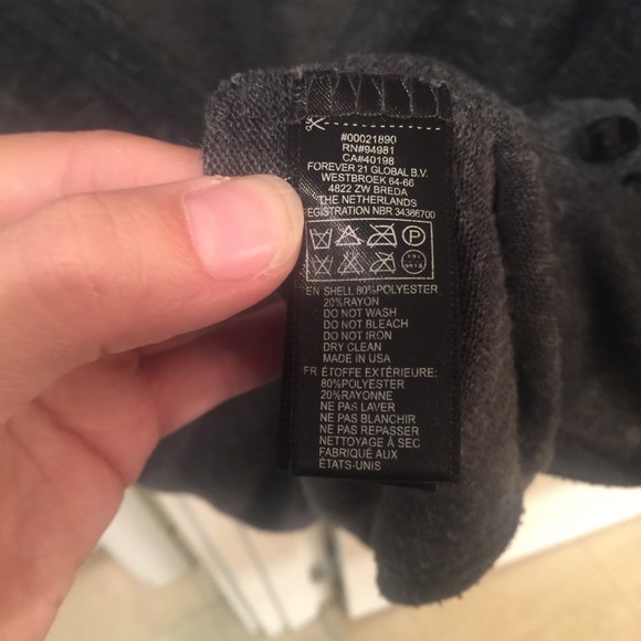 Dolman Sleeve grey cardigan slouchy small - Picture 8 of 8